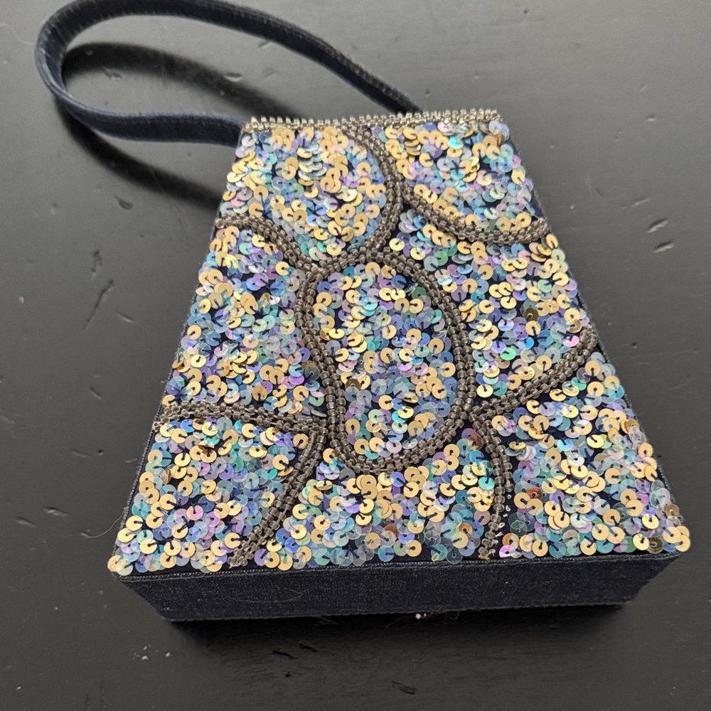 Sequin Embellished Evening Bag